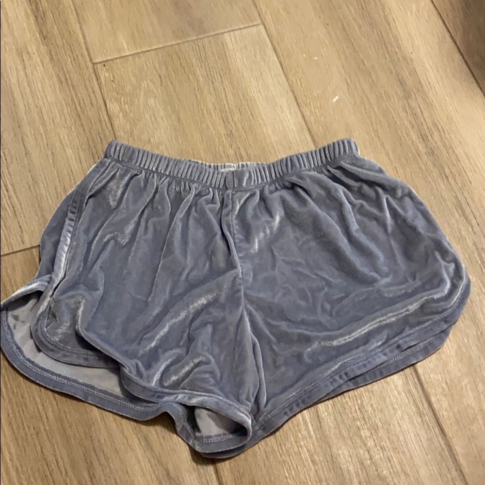 Brandy Blue Velvet Shorts